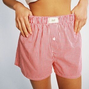 BRAND NEW ODDLI CLASSIC BOXERS IN RED GINGHAM